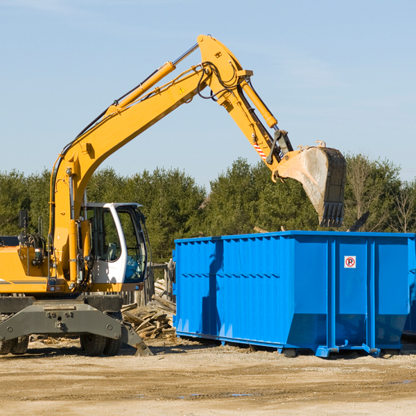 is there a minimum or maximum amount of waste i can put in a residential dumpster in Westford WI